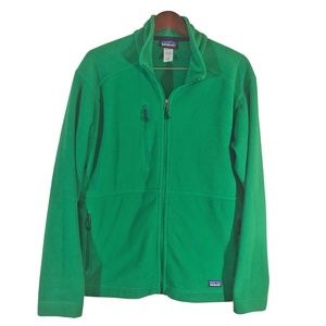 PATAGONIA Green Full Zip Fleece Sweater Size M